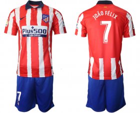 Wholesale Cheap Men 2020-2021 club Atletico Madrid home 7 red Soccer Jerseys