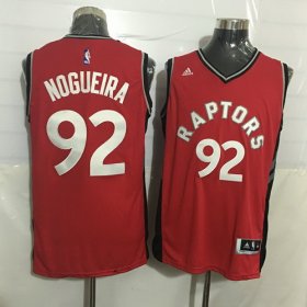 Wholesale Cheap Men\'s Toronto Raptors #92 Lucas Nogueira Red New NBA Rev 30 Swingman Jersey