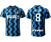 Wholesale Cheap Men 2020-2021 club Inter Milan home aaa versio 8 blue Soccer Jerseys