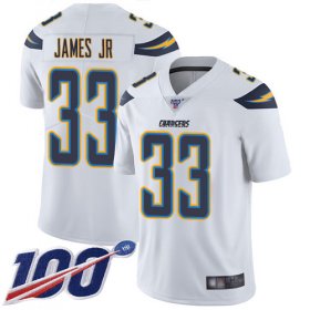Wholesale Cheap Nike Chargers #33 Derwin James Jr White Men\'s Stitched NFL 100th Season Vapor Limited Jersey