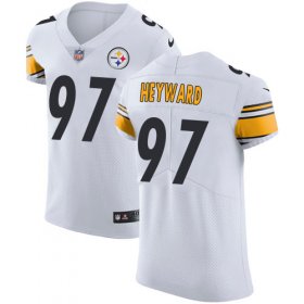 Wholesale Cheap Nike Steelers #97 Cameron Heyward White Men\'s Stitched NFL Vapor Untouchable Elite Jersey