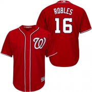 Wholesale Cheap Nationals #16 Victor Robles Red New Cool Base Stitched MLB Jersey