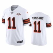Wholesale Cheap Cleveland Browns 11 Donovan Peoples Jones Nike 1946 Collection Alternate Vapor Limited NFL Jersey White