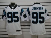 Wholesale Cheap Nike Panthers #95 Charles Johnson White Men's Stitched NFL Elite Jersey
