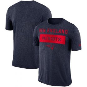 Wholesale Cheap Men\'s New England Patriots Nike College Navy Sideline Legend Lift Performance T-Shirt