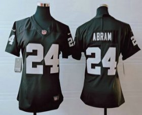 Wholesale Cheap Women\'s Las Vegas Raiders #24 Johnathan Abram Black 2017 Vapor Untouchable Stitched NFL Nike Limited Jersey
