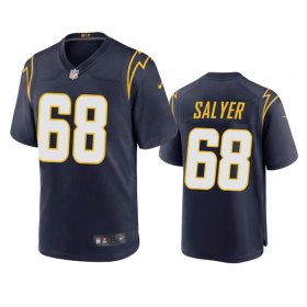 Wholesale Cheap Men\'s Los Angeles Chargers #68 Jamaree Salyer Navy Stitched Jersey