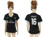 Wholesale Cheap Women's Real Madrid #16 Kovacic Away Soccer Club Jersey