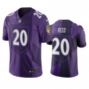 Wholesale Cheap Baltimore Ravens #20 Ed Reed Purple Vapor Limited City Edition NFL Jersey