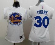 Wholesale Cheap Golden State Warriors #30 Stephen Curry 2014 New White Womens Jersey