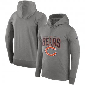 Wholesale Cheap Chicago Bears Nike Sideline Property Of Performance Pullover Hoodie Gray
