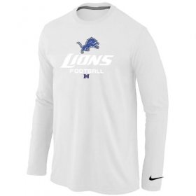 Wholesale Cheap Nike Detroit Lions Critical Victory Long Sleeve T-Shirt White