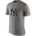 Wholesale Cheap New York Yankees Nike Legend Batting Practice Primary Logo Performance T-Shirt Gray