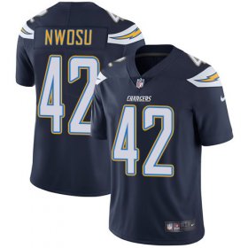 Wholesale Cheap Nike Chargers #42 Uchenna Nwosu Navy Blue Team Color Youth Stitched NFL Vapor Untouchable Limited Jersey