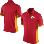 Wholesale Cheap Men's Nike NFL Kansas City Chiefs Red Team Issue Performance Polo