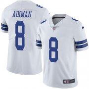 Wholesale Cheap Nike Cowboys #8 Troy Aikman White Men's Stitched NFL Vapor Untouchable Limited Jersey