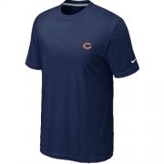 Wholesale Cheap Nike Chicago Bears Chest Embroidered Logo T-Shirt Blue