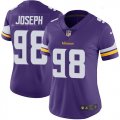 Wholesale Cheap Nike Vikings #98 Linval Joseph Purple Team Color Women's Stitched NFL Vapor Untouchable Limited Jersey