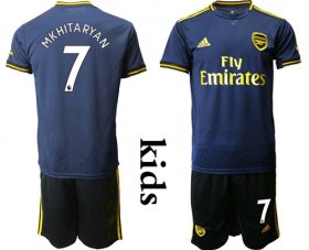 Wholesale Cheap Arsenal #7 Mkhitaryan Third Kid Soccer Club Jersey