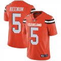 Wholesale Cheap Nike Browns #5 Case Keenum Orange Alternate Men's Stitched NFL Vapor Untouchable Limited Jersey