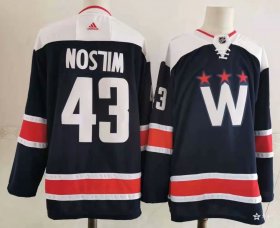 Wholesale Cheap Men\'s Washington Capitals #43 Tom Wilson NEW Navy Blue Adidas Stitched NHL Jersey