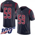 Wholesale Cheap Nike Texans #59 Whitney Mercilus Navy Blue Men's Stitched NFL Limited Rush 100th Season Jersey