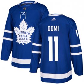 Wholesale Cheap Men\'s Toronto Maple Leafs #11 Max Domi Blue Stitched Jersey