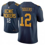 Wholesale Cheap Nike Packers #12 Aaron Rodgers Navy Men's Stitched NFL Limited City Edition Jersey