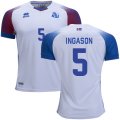 Wholesale Cheap Iceland #5 Ingason Away Soccer Country Jersey
