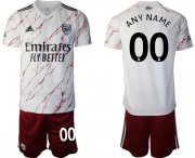 Wholesale Cheap Men 2020-2021 club Arsenal away customized white Soccer Jerseys