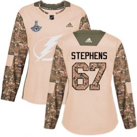 Cheap Adidas Lightning #67 Mitchell Stephens Camo Authentic 2017 Veterans Day Women\'s 2020 Stanley Cup Champions Stitched NHL Jersey