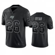 Wholesale Cheap Men's Tampa Bay Buccaneers #26 Logan Ryan Black Reflective Limited Stitched Jersey
