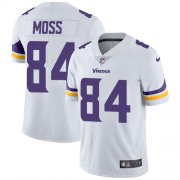 Wholesale Cheap Nike Vikings #84 Randy Moss White Men's Stitched NFL Vapor Untouchable Limited Jersey
