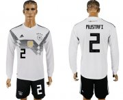 Wholesale Cheap Germany #2 Mustafi White Home Long Sleeves Soccer Country Jersey