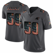 Wholesale Cheap Nike Panthers #59 Luke Kuechly 2018 Salute To Service Retro USA Flag Limited NFL Jersey