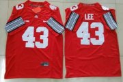 Wholesale Cheap Men's Ohio State Buckeyes #43 Darrin Lee Red College Football Nike Limited Jersey