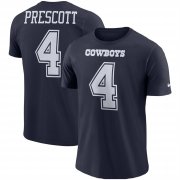 Wholesale Cheap Nike Dallas Cowboys #4 Dak Prescott Youth Player Pride 3.0 Name & Number T-Shirt Navy