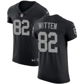 Wholesale Cheap Nike Raiders #82 Jason Witten Black Team Color Men\'s Stitched NFL Vapor Untouchable Elite Jersey