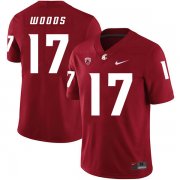 Wholesale Cheap Washington State Cougars 17 Kassidy Woods Red College Football Jersey