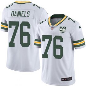 Wholesale Cheap Nike Packers #76 Mike Daniels White Men\'s 100th Season Stitched NFL Vapor Untouchable Limited Jersey