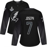 Cheap Adidas Lightning #7 Mathieu Joseph Black Alternate Authentic Women's 2020 Stanley Cup Champions Stitched NHL Jersey