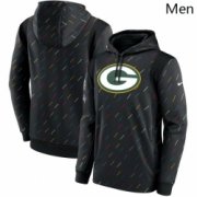 Wholesale Cheap Men Green Bay Packers Nike Charcoal 2021 NFL Crucial Catch Therma Pullover Hoodie