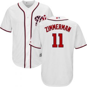 Wholesale Cheap Nationals #11 Ryan Zimmerman White New Cool Base Stitched MLB Jersey