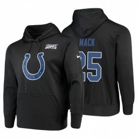 Wholesale Cheap Indianapolis Colts #25 Marlon Mack Nike NFL 100 Primary Logo Circuit Name & Number Pullover Hoodie Anthracite
