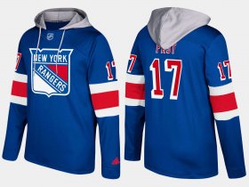 Wholesale Cheap Rangers #17 Jesper Fast Blue Name And Number Hoodie