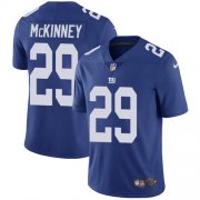 Wholesale Cheap Nike Giants #29 Xavier McKinney Royal Blue Team Color Men's Stitched NFL Vapor Untouchable Limited Jersey