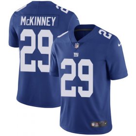 Wholesale Cheap Nike Giants #29 Xavier McKinney Royal Blue Team Color Men\'s Stitched NFL Vapor Untouchable Limited Jersey