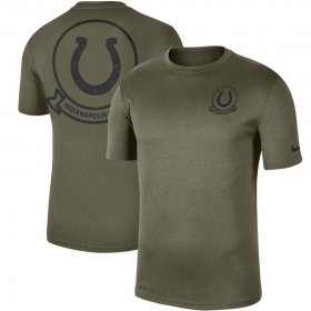 Wholesale Cheap Men\'s Indianapolis Colts Nike Olive 2019 Salute to Service Sideline Seal Legend Performance T-Shirt