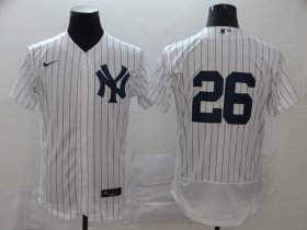 Wholesale Cheap New York Yankees #26 DJ LeMahieu Men\'s Nike White Navy Home 2020 Authentic Player MLB Jersey