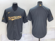 Wholesale Men's Minnesota Twins Blank Grey 2022 All Star Stitched Cool Base Nike Jersey